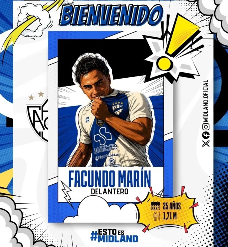 Ferrocarril Midland se refuerza en ataque: llega Facundo Marín desde el fútbol chileno