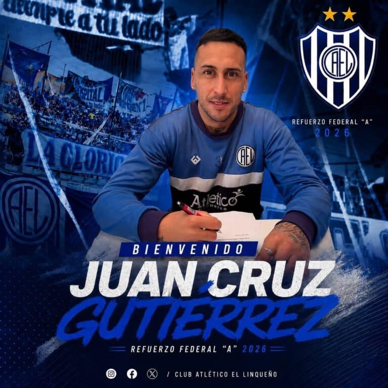 Refuerzo en ataque: Juan Cruz Gutiérrez es la nueva incorporación de El Linqueño